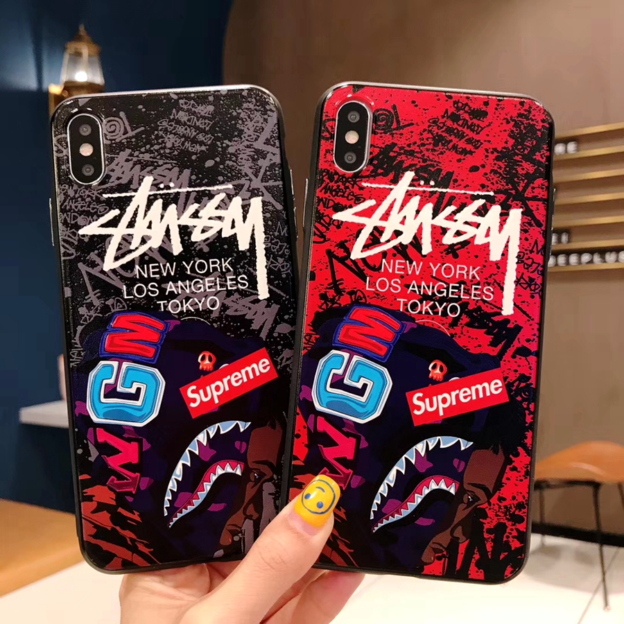 シュプリームステューシー Iphone11 11pro Maxケース ブランド Stussy Iphone Xr 11 Proカバー 高級コラボアイフォン11 Xs Xs Max保護ケース パロディ風