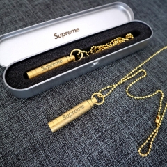 シュプリーム 口笛型ネックレス ユニークsupreme ネックレス 人気 アクセサリー ファッション 