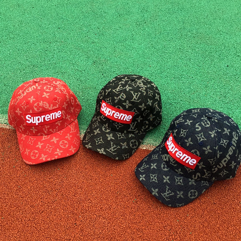 ルイヴィトンシュプリームコラボ帽子 個性 supreme ルイビトン